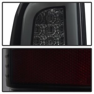 Ford F-250 LED Tail Lights - SPYDER - Light Bar, Version 3 - Black Smoke - `08-`16