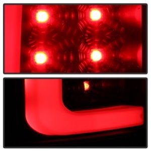 GMC Sierra LED Tail Lights - Rear - SPYDER - Version 2 Light Bar - Black - `07-`13