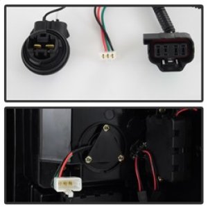 GMC Sierra LED Tail Lights - SPYDER - Light Bar Version 2 - Black Smoke - `07-`13