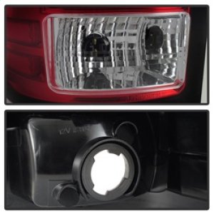 GMC Sierra LED Tail Lights - SPYDER - Version 2, Light Bar - Red Clear - `07-`13 GMC Sierra LED Tail Lights - SPYDER - Version 2, Light Bar - Red Clear - `07-`13