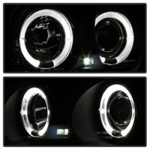 BMW 3 Series Projector Headlights - Front - SPYDER - LED Halo Projector, 1-Piece Design, Amber Reflector, Bulbs Included - Black Smoke - `99-`01 BMW 3 Series Projector Headlights - Front - SPYDER - LED Halo Projector, 1-Piece Design, Amber Reflector, Bulbs Included - Black Smoke - `99-`01