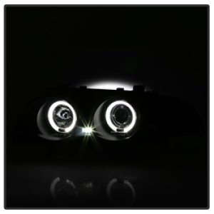 BMW 3 Series Projector Headlights - Front - SPYDER - LED Halo Projector, 1-Piece Design, Amber Reflector, Bulbs Included - Black Smoke - `99-`01 BMW 3 Series Projector Headlights - Front - SPYDER - LED Halo Projector, 1-Piece Design, Amber Reflector, Bulbs Included - Black Smoke - `99-`01
