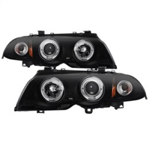 BMW 3 Series Projector Headlights - Front - SPYDER - LED Halo Projector, 1-Piece Design, Amber Reflector, Bulbs Included - Black Smoke - `99-`01 BMW 3 Series Projector Headlights - Front - SPYDER - LED Halo Projector, 1-Piece Design, Amber Reflector, Bulbs Included - Black Smoke - `99-`01