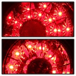 Lexus IS300 LED Tail Lights - Rear - SPYDER - With Inner Trunk Lights - Smoke - `01-`03