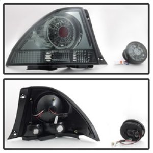 Lexus IS300 LED Tail Lights - Rear - SPYDER - With Inner Trunk Lights - Smoke - `01-`03