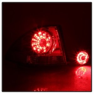 Lexus IS300 LED Tail Lights - SPYDER - w/Inner Trunk Lights - Red Clear - `01-`03