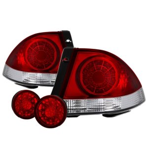 Lexus IS300 LED Tail Lights - SPYDER - w/Inner Trunk Lights - Red Clear - `01-`03