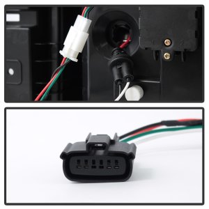 Chevrolet Suburban LED Tail Lights - SPYDER - Light Bar - Black Smoke - `15-`17