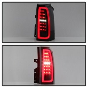 Chevrolet Suburban LED Tail Lights - SPYDER - Light Bar - Black Smoke - `15-`17