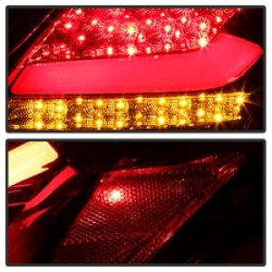 Ford Focus LED Tail Lights - SPYDER - Red Clear - `12-`14
