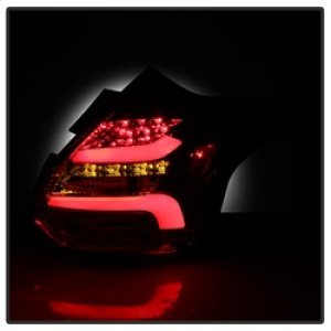 Ford Focus LED Tail Lights - SPYDER - Red Clear - `12-`14