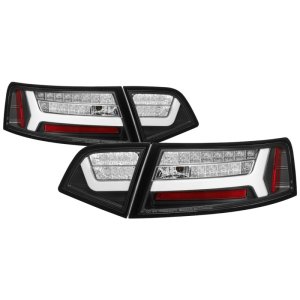 Audi A6 LED Tail Lights - SPYDER - Black - `09-`12 Audi A6 LED Tail Lights - SPYDER - Black - `09-`12