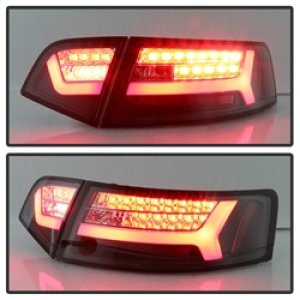 Audi A6 LED Tail Lights - SPYDER - Black - `09-`12 Audi A6 LED Tail Lights - SPYDER - Black - `09-`12