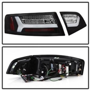 Audi A6 LED Tail Lights - SPYDER - Black - `09-`12 Audi A6 LED Tail Lights - SPYDER - Black - `09-`12