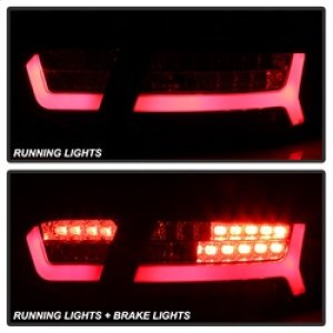 Audi A6 LED Tail Lights - SPYDER - Red Clear - `09-`11 Audi A6 LED Tail Lights - SPYDER - Red Clear - `09-`11