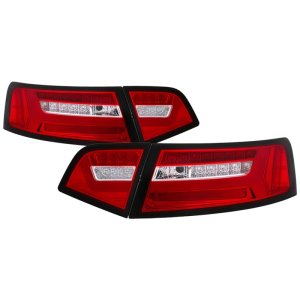 Audi A6 LED Tail Lights - SPYDER - Red Clear - `09-`11 Audi A6 LED Tail Lights - SPYDER - Red Clear - `09-`11