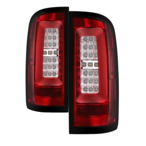 Chevrolet Colorado LED Tail Lights - SPYDER - Light Bar ALT-YD-CCO15-LED-RC - Red Clear - `15-`17