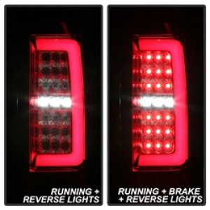 Chevrolet Colorado LED Tail Lights - SPYDER - Light Bar ALT-YD-CCO15-LED-RC - Red Clear - `15-`17