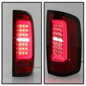 Chevrolet Colorado LED Tail Lights - SPYDER - Light Bar ALT-YD-CCO15-LED-RC - Red Clear - `15-`17