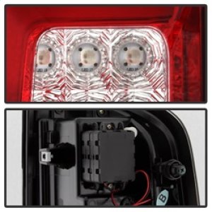 Chevrolet Colorado LED Tail Lights - SPYDER - Light Bar ALT-YD-CCO15-LED-RC - Red Clear - `15-`17