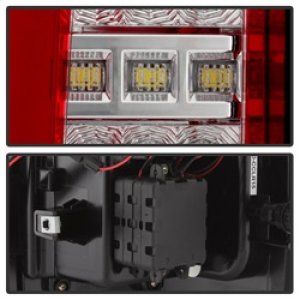 Chevrolet Colorado LED Tail Lights - SPYDER - Light Bar ALT-YD-CCO15-LED-RC - Red Clear - `15-`17