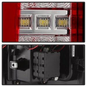 Chevrolet Colorado LED Tail Lights - SPYDER - Light Bar ALT-YD-CCO15-LED-RC - Red Clear - `15-`17