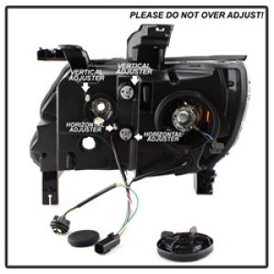 Chevrolet Colorado Headlight Set - SPYDER - Projector - Light Bar LED - Black - `15-`17