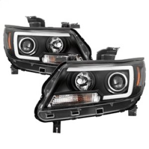 Chevrolet Colorado Headlight Set - SPYDER - Projector - Light Bar LED - Black - `15-`17