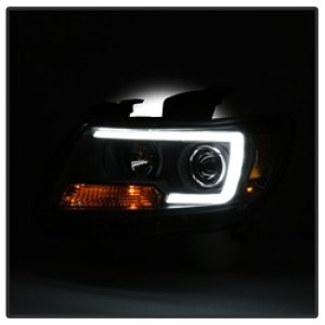 Chevrolet Colorado Headlight Set - SPYDER - Projector - Light Bar LED - Black - `15-`17