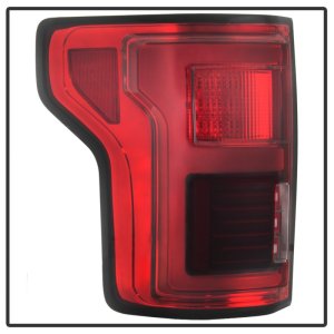 Ford F-150 Tail Lights - Rear - SPYDER - LED with Blind Spot Sensor - Red Clear - `15-`18