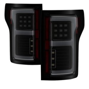Ford F-150 Tail Lights - Rear - SPYDER - LED with Light Bar - Black Smoke - `15-`17