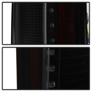 Ford F-150 Tail Lights - Rear - SPYDER - LED with Light Bar - Black Smoke - `15-`17