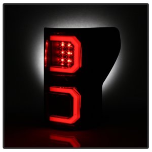 Toyota Tundra LED Tail Lights - Rear - SPYDER - Light Bar Version 2 - Smoke - `07-`13