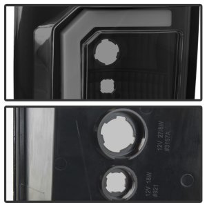 Toyota Tundra LED Tail Lights - Rear - SPYDER - Light Bar Version 2 - Smoke - `07-`13