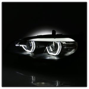 BMW X5 Headlights - SPYDER - Projector, AFS HID Only - Black - `07-`10