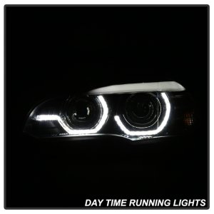 BMW X5 Headlights - SPYDER - Projector, AFS HID Only - Black - `07-`10
