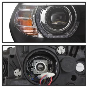BMW X5 Headlights - SPYDER - Projector, AFS HID Only - Black - `07-`10