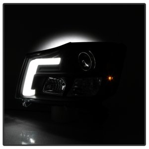 Nissan Armada Headlights - SPYDER - V2 Projector - Black - `04-`07