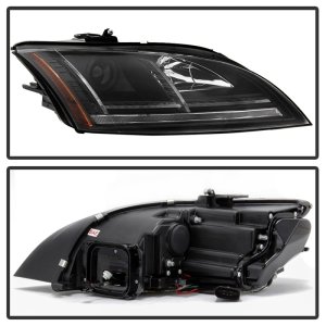 Audi TT Headlights - SPYDER - HID Xenon Projector + Sequential Turn Signal - Black - `08-`15 Audi TT Headlights - SPYDER - HID Xenon Projector + Sequential Turn Signal - Black - `08-`15