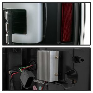 Ford F-250 Super Duty Tail Lights - SPYDER - LED - Black - `17-`18