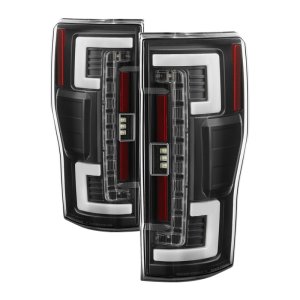 Ford F-250 Super Duty Tail Lights - SPYDER - LED - Black - `17-`18