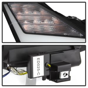 Nissan GTR Headlights - SPYDER - Projector, DRL LED - Black - `09-`14