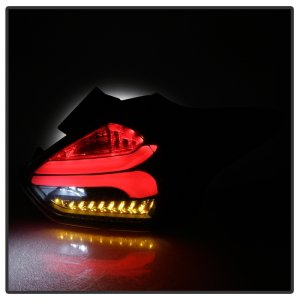 Ford Focus Hatchback LED Tail Lights - SPYDER - Sequential/Indicator/Reverse LED - Black - `15-`17