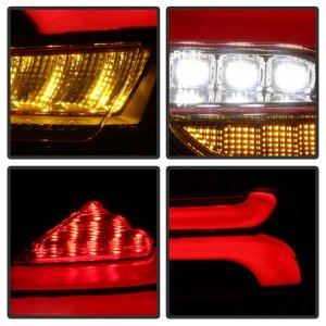 Ford Focus Hatchback LED Tail Lights - SPYDER - Sequential/Indicator/Reverse LED - Black - `15-`17