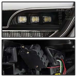 Ford Focus Hatchback LED Tail Lights - SPYDER - Sequential/Indicator/Reverse LED - Black - `15-`17