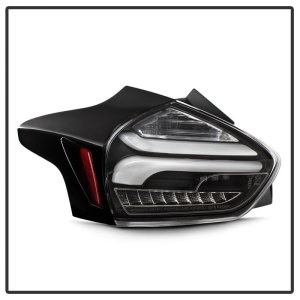 Ford Focus Hatchback LED Tail Lights - SPYDER - Sequential/Indicator/Reverse LED - Black - `15-`17