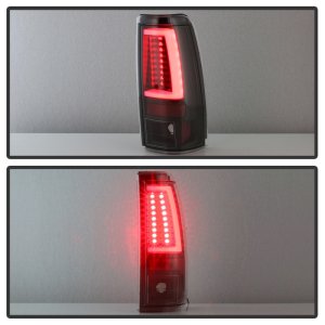 Chevrolet Silverado LED Tail Lights - SPYDER - Black - `03-`06