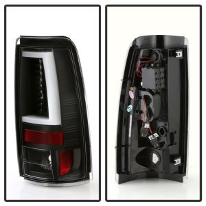 Chevrolet Silverado LED Tail Lights - SPYDER - Black - `03-`06