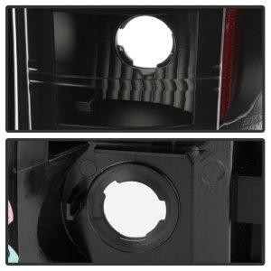 Chevrolet Silverado LED Tail Lights - SPYDER - Black - `03-`06