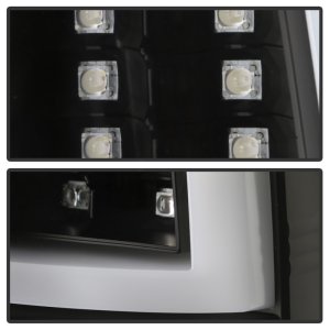 Chevrolet Silverado LED Tail Lights - SPYDER - Black - `03-`06
